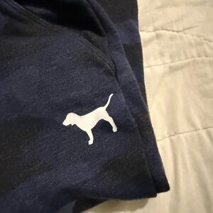 Victoria's Secret PINK Navy and Black Lounge Pants